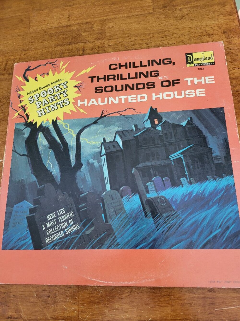 1964 DISNEY Chilling Thrilling Sounds Of The Haunted House Vinyl LP DQ-1257 LP8b